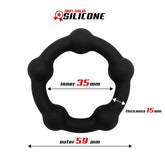 Anillo para el Pene Silicona Solida 35 cm Negro